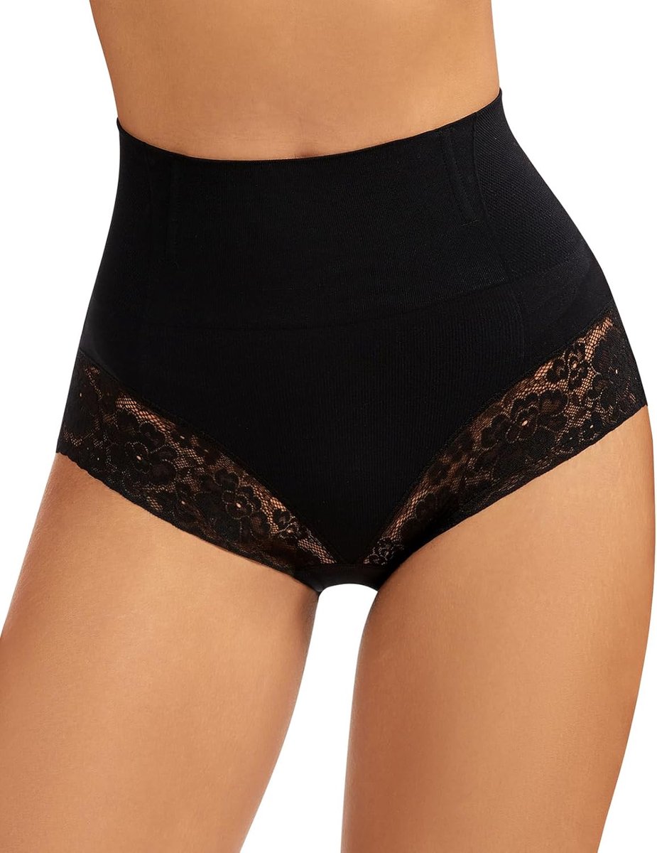 Shapewear onderbroek voor dames, buikweg, sexy kanten korsetbroek, gemiddelde taille, naadloze korsetslips voor vrouwen, shaping ondergoed