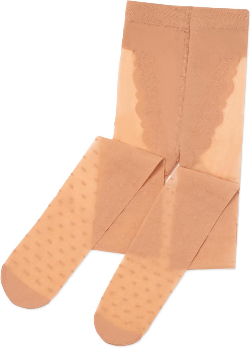 Elegant Chique kindermaillot voor meisjes, Natuurlijk, 104/110 cm