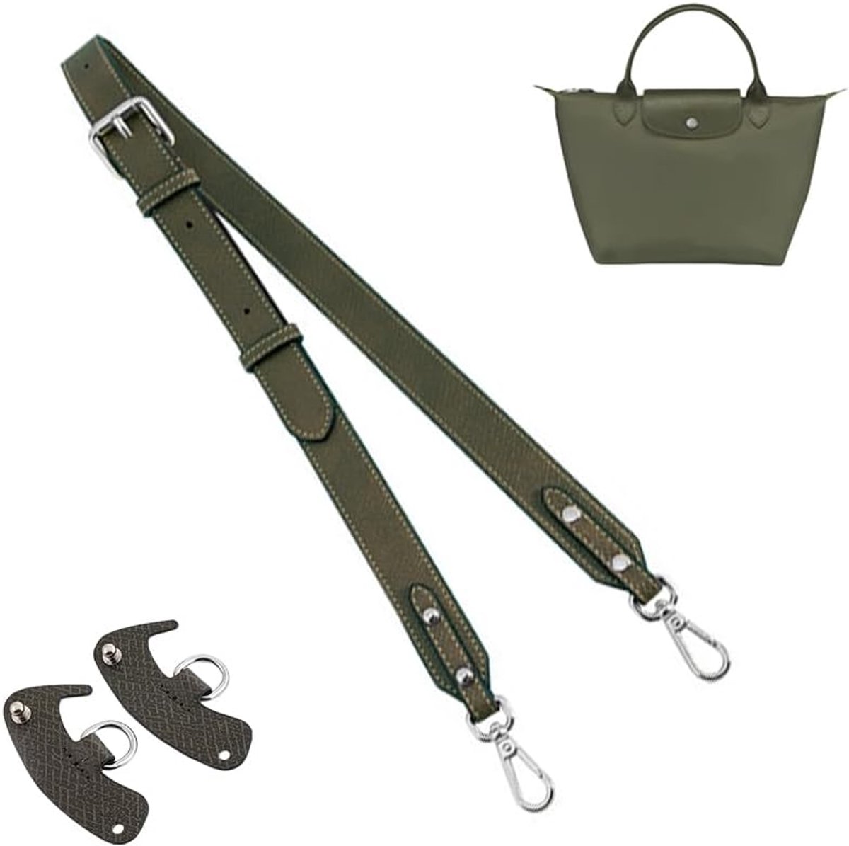 Bandjes Vervanging, Lederen Handtas Crossbody Schouderriem Verstelbaar voor Longchamp Tas Vrouwen