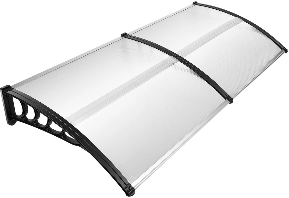 Seth Select Deurluifel - Deur afdak - Deur overkapping - UV-bestendig - Luifel - Buiten overkapping - 200x90 cm - Transparant