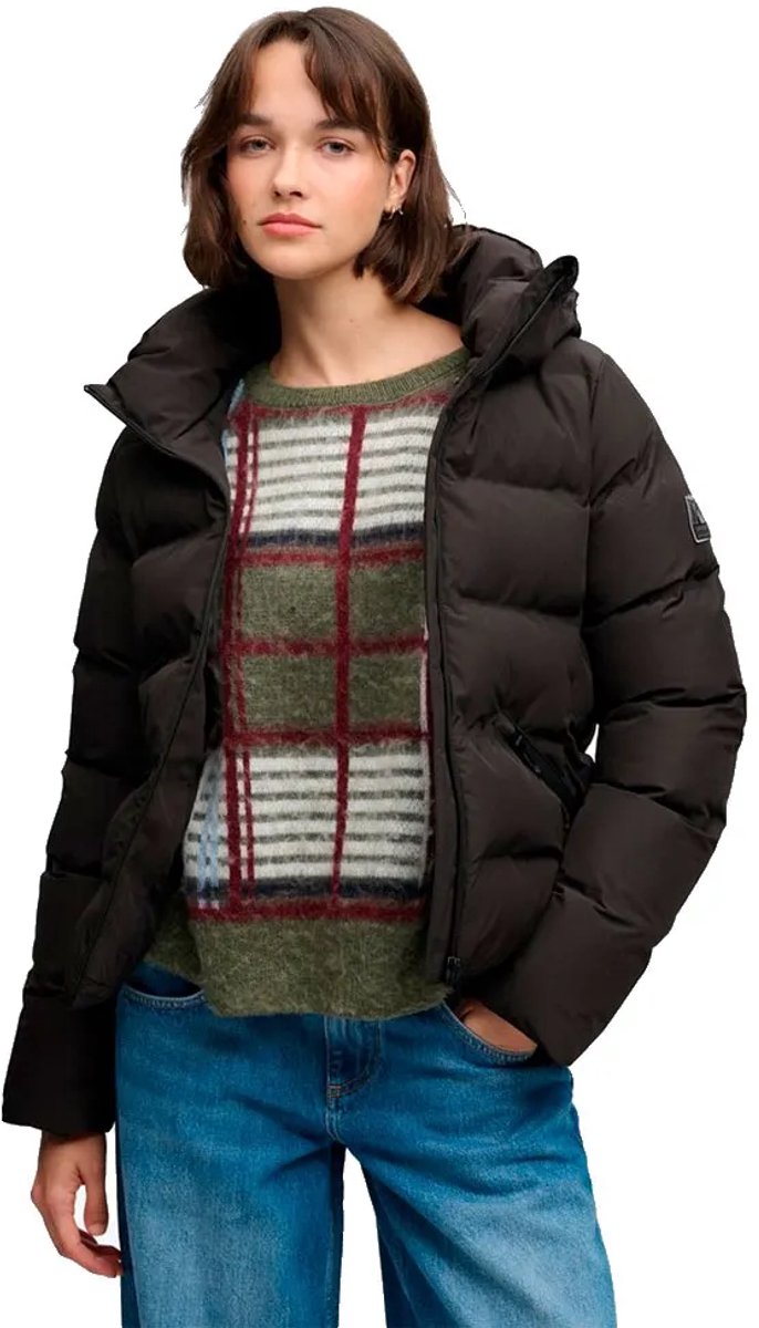 Superdry - Gevoerde City Jas met Capuchon - Dames - Gewatteerde jassen