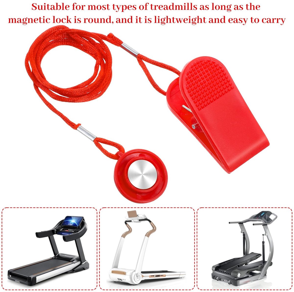 SolidKeus - 3 Stuks Loopband Magnetisch Veiligheidssleutel Vervanging