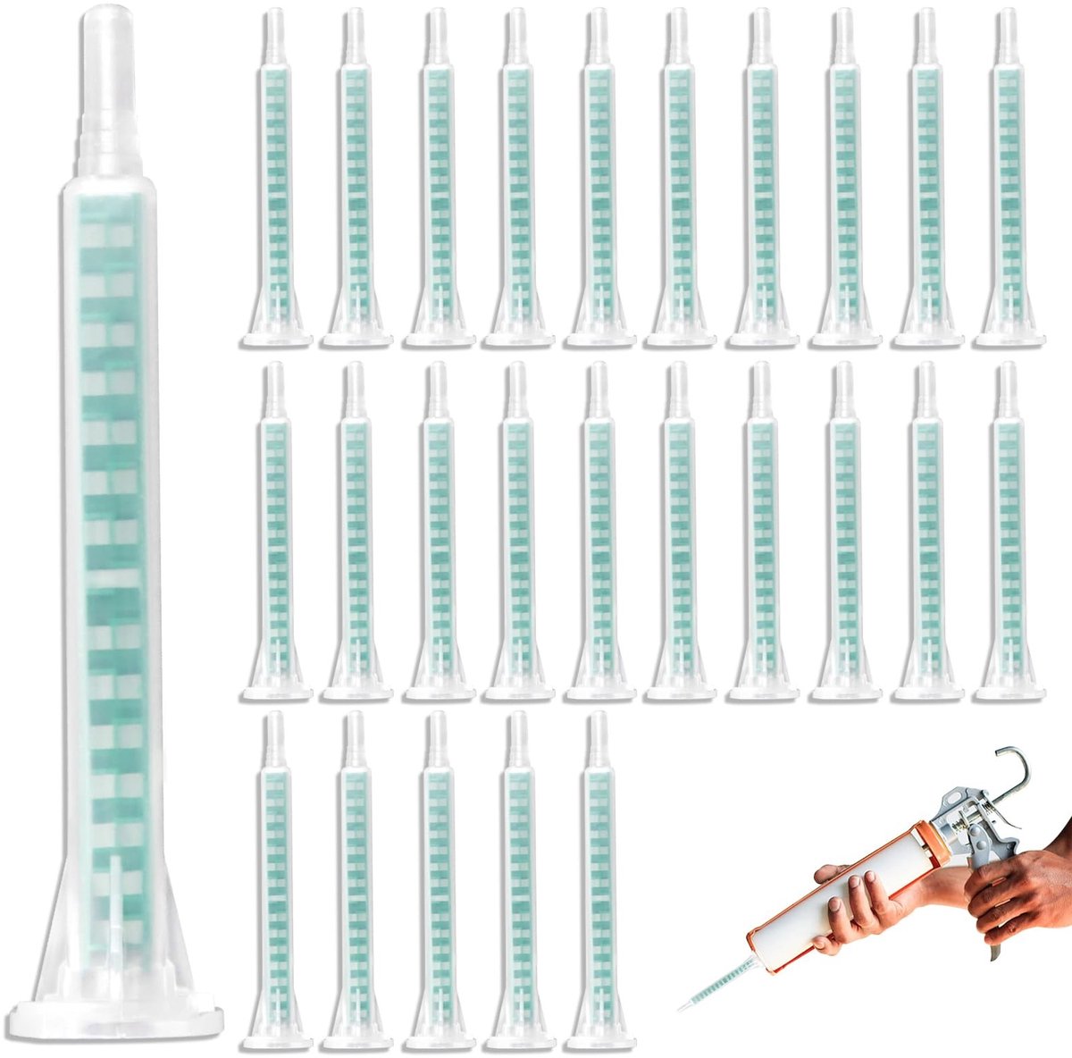 SolidKeus - 50 Stuks Statistische Mengtubes voor 2K Lijm