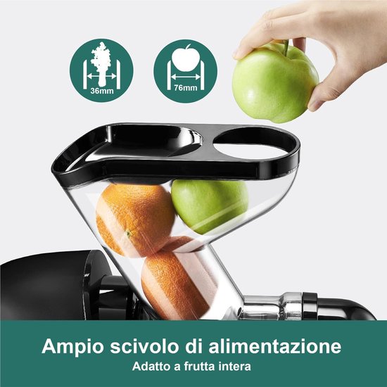 SolidKeus - Slow Juicer met RVS voor Fruit en Groenten 200 W — afbeelding 2