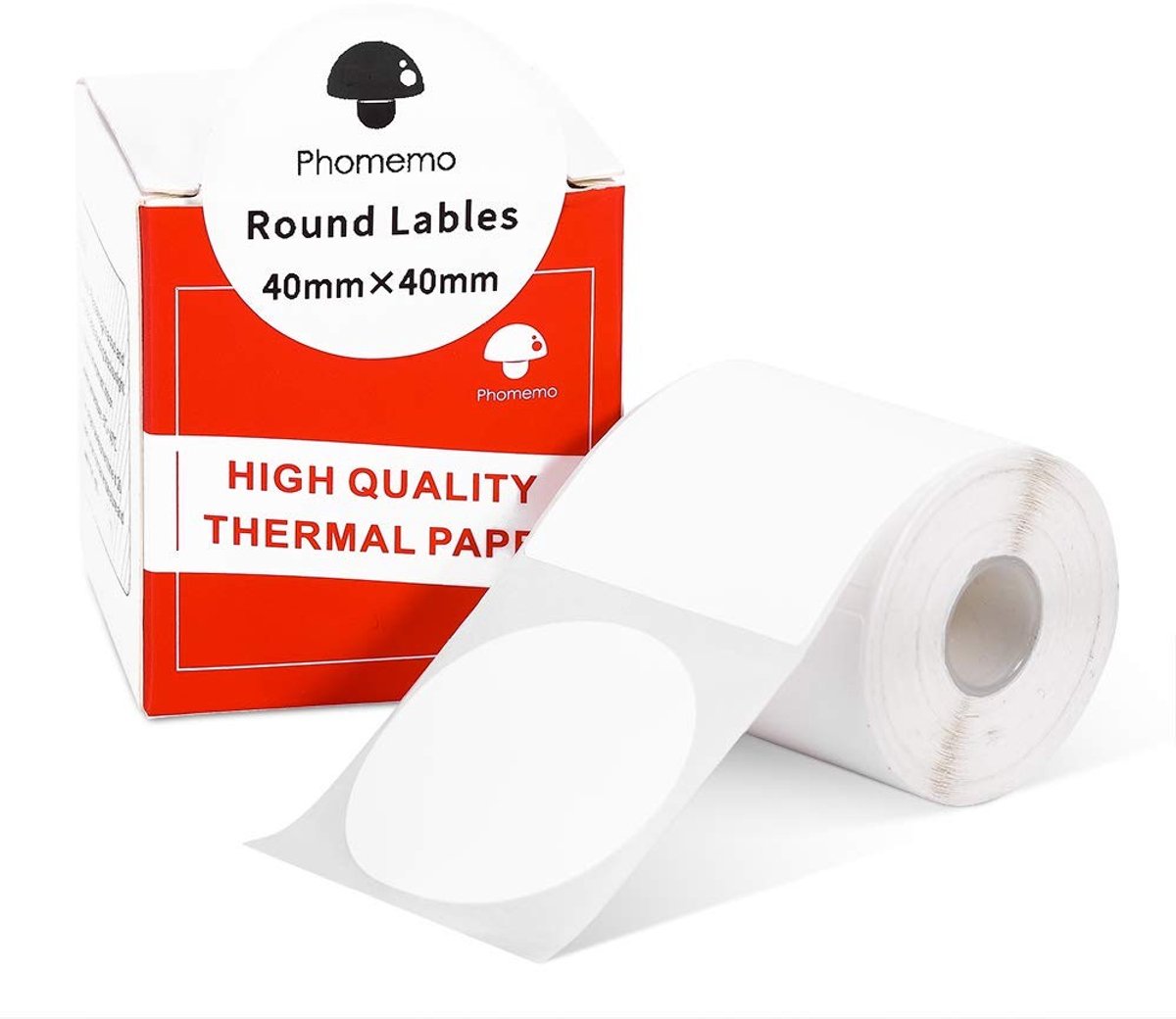 SolidKeus - Ronde Thermische Labels 40mm x 40mm voor Labelprinters