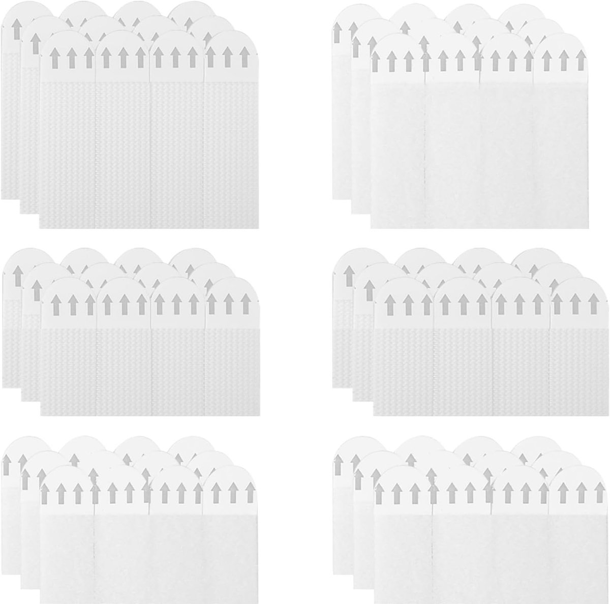 Set van 36 paar (72 streepjes) met ophanglussen, zelfklevend en waterdicht, ideaal voor het ophangen van lijsten en decoraties zonder boren