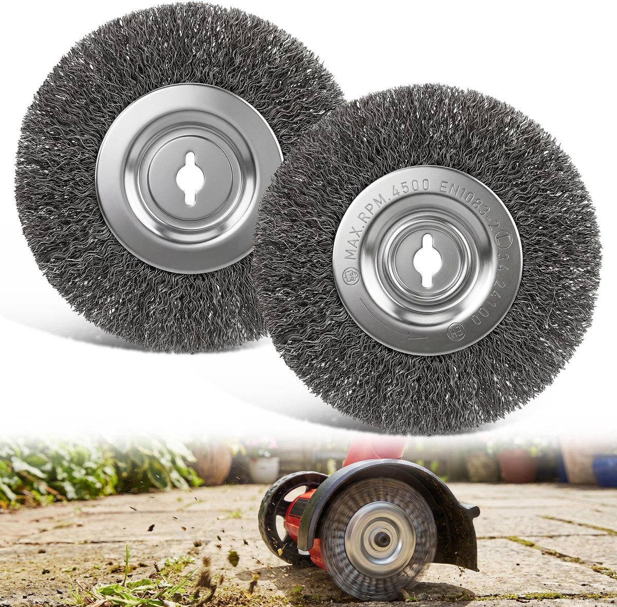 SolidKeus - 2-Pack Premium Roestvrijstalen Borstels voor Kitreinigers
