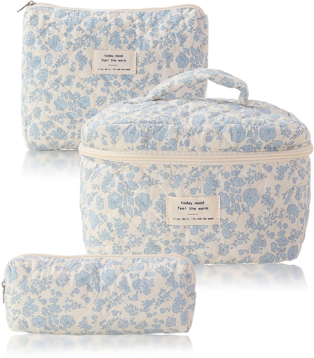 SolidKeus - Multifunctionele Toilettas met Bloemenpatroon