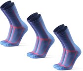 DANISH ENDURANCE Crew Chaussettes de course longue distance Femme et Homme 3 paires - anti ampoules - Taille 43-47
