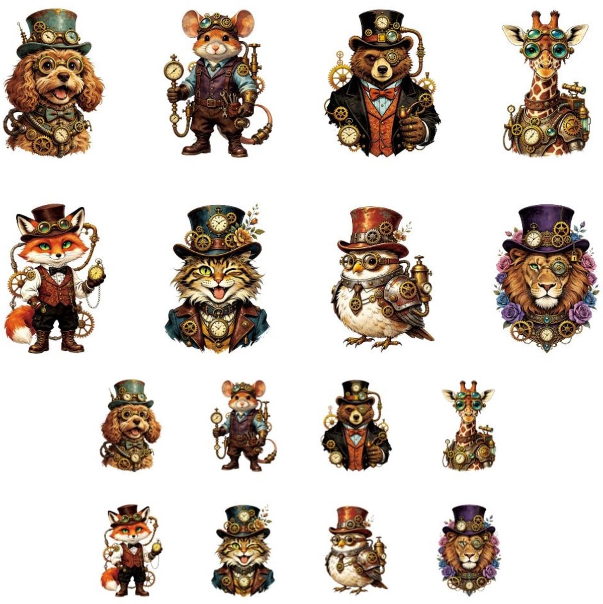 SolidKeus - Strijkpatches voor Textiel Set van 16