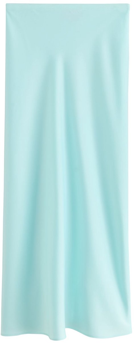 Next - Dames - Satijnen midirok - Blauw
