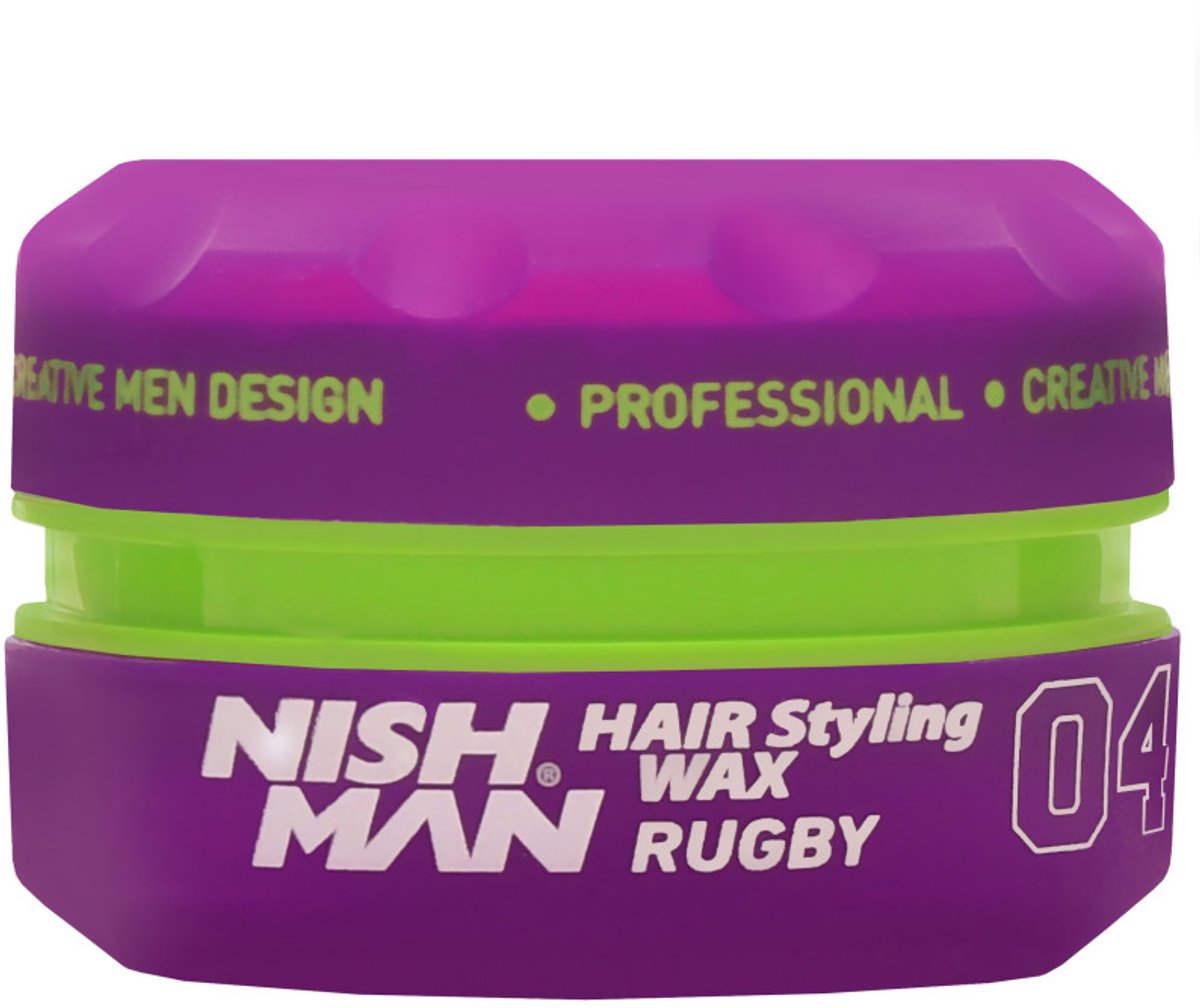 Nishman 04 Rugby Haarwax - Sterke Hold - 6 stuks - 150 ml