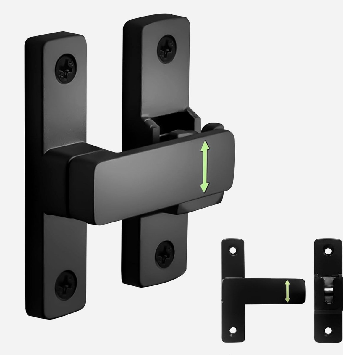 Sliding Door Lock - Hoogwaardige RVS Deurslot - 90/180 Graden - Sterke Lock voor Tuindeuren en Kasten
