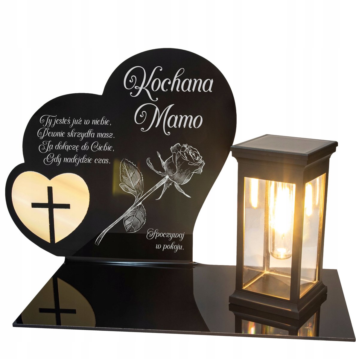 Merkloze Zonne-Graflicht met LED en Gravure - Mooi Cadeau voor Moeder