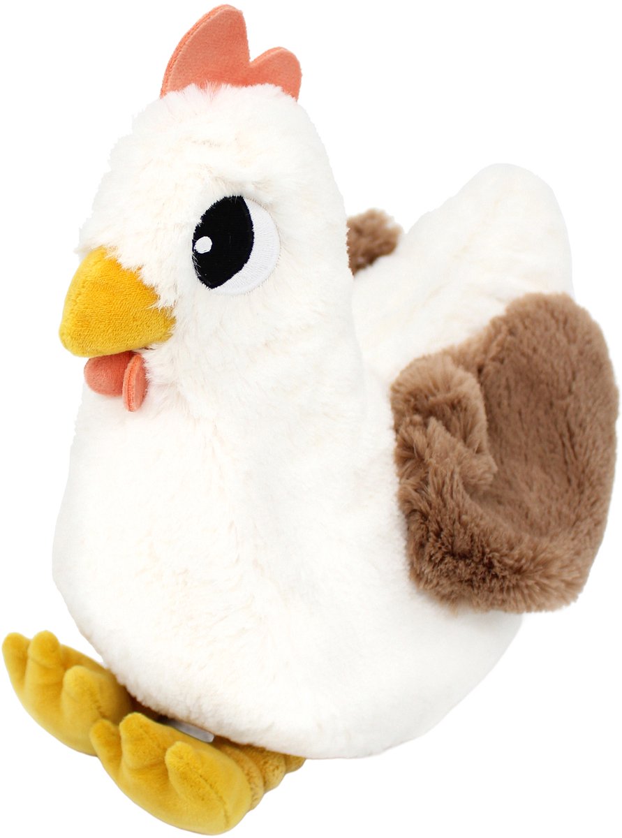Les Ptipotos Pioupiou The Hen Knuffel - White