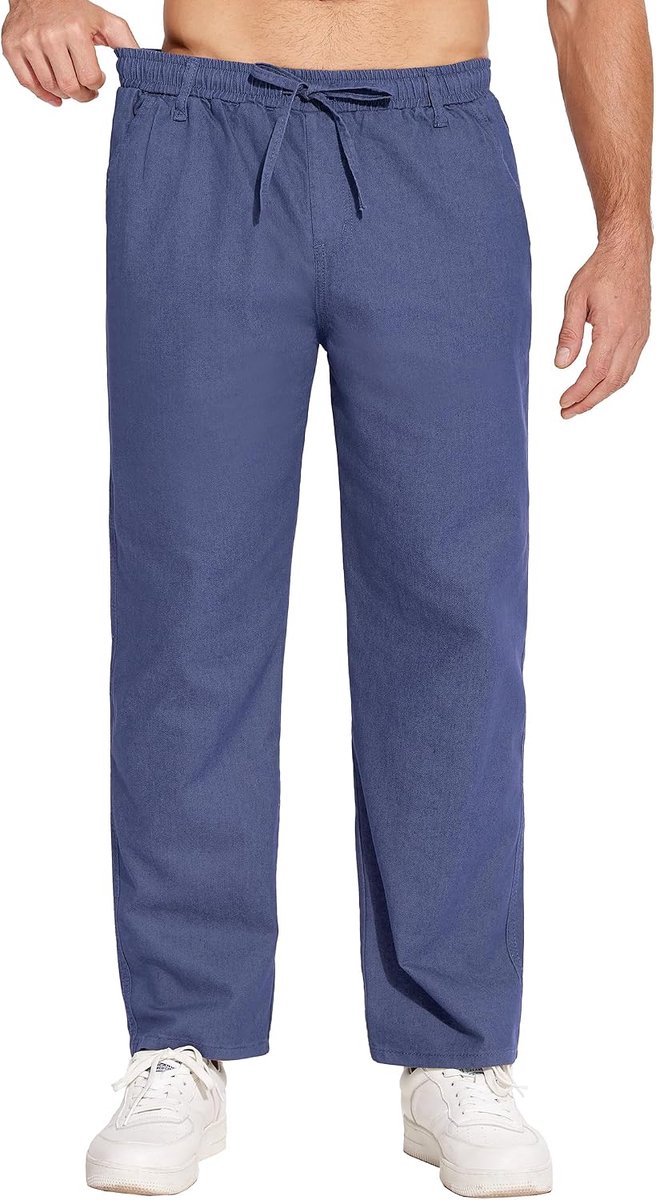 Jeans, rechte jeansbroek, stretch, slipbroek, slipjeans, stijlvolle broek, elastische tailleband met trekkoord, cargozakken voor mannen