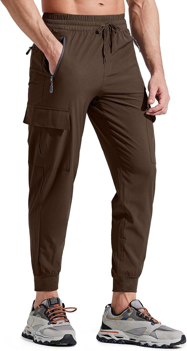 Wandelbroek voor Heren Cargobroek Joggingbroek Lichtgewicht Outdoorbroeken Trekkingbroek Joggers Running Stretch Zakken