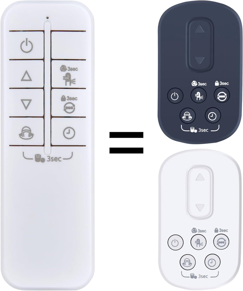 RC-W01 Vervangende afstandsbediening compatibel met Philips Air Performer 7000 8000 Series AMF765/10 AMF765/30 AMF870/15 AMF870/35