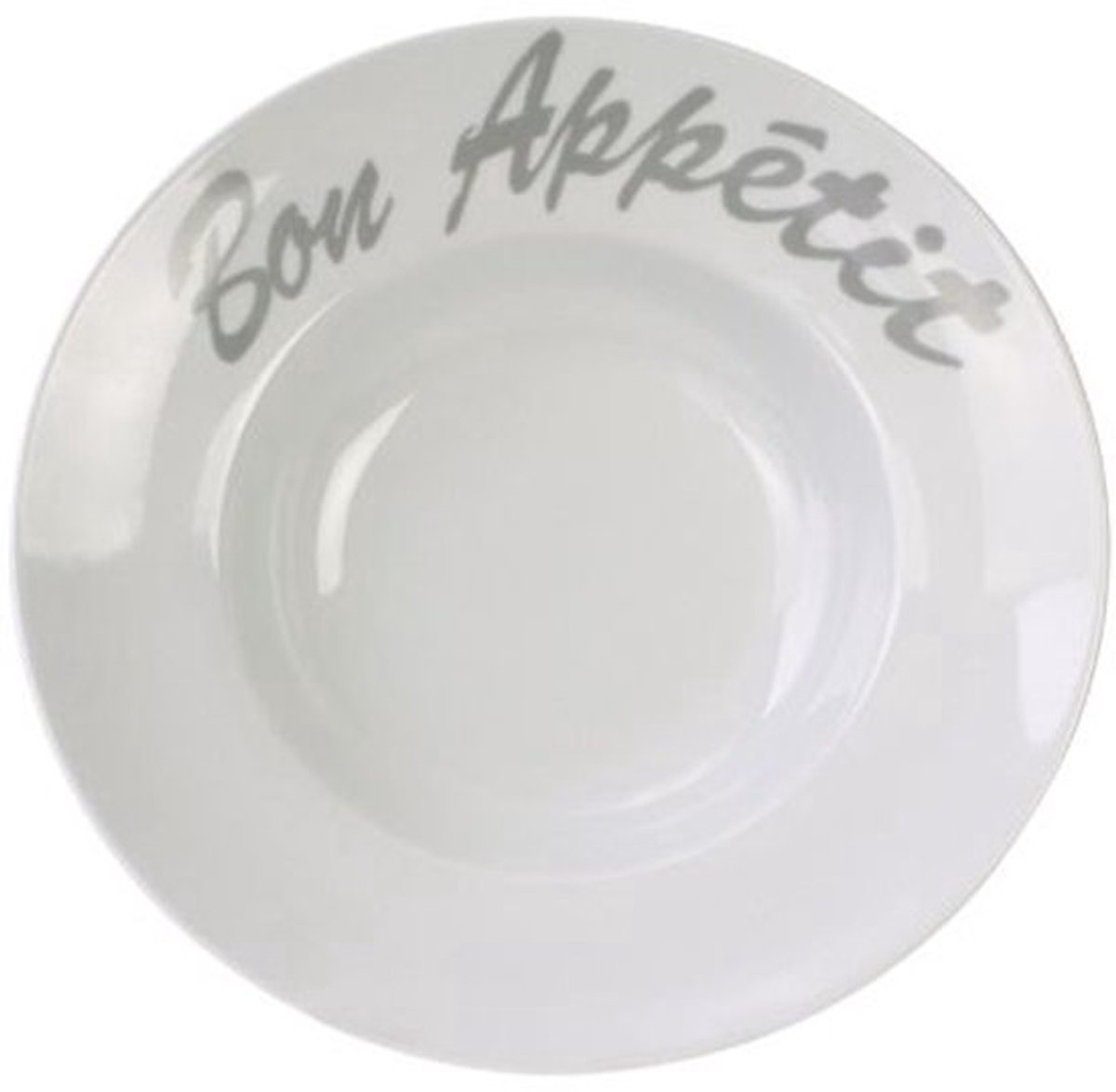Cosy & Trendy Bord D17-27,5xh6cm Tekst, Bon Appetit