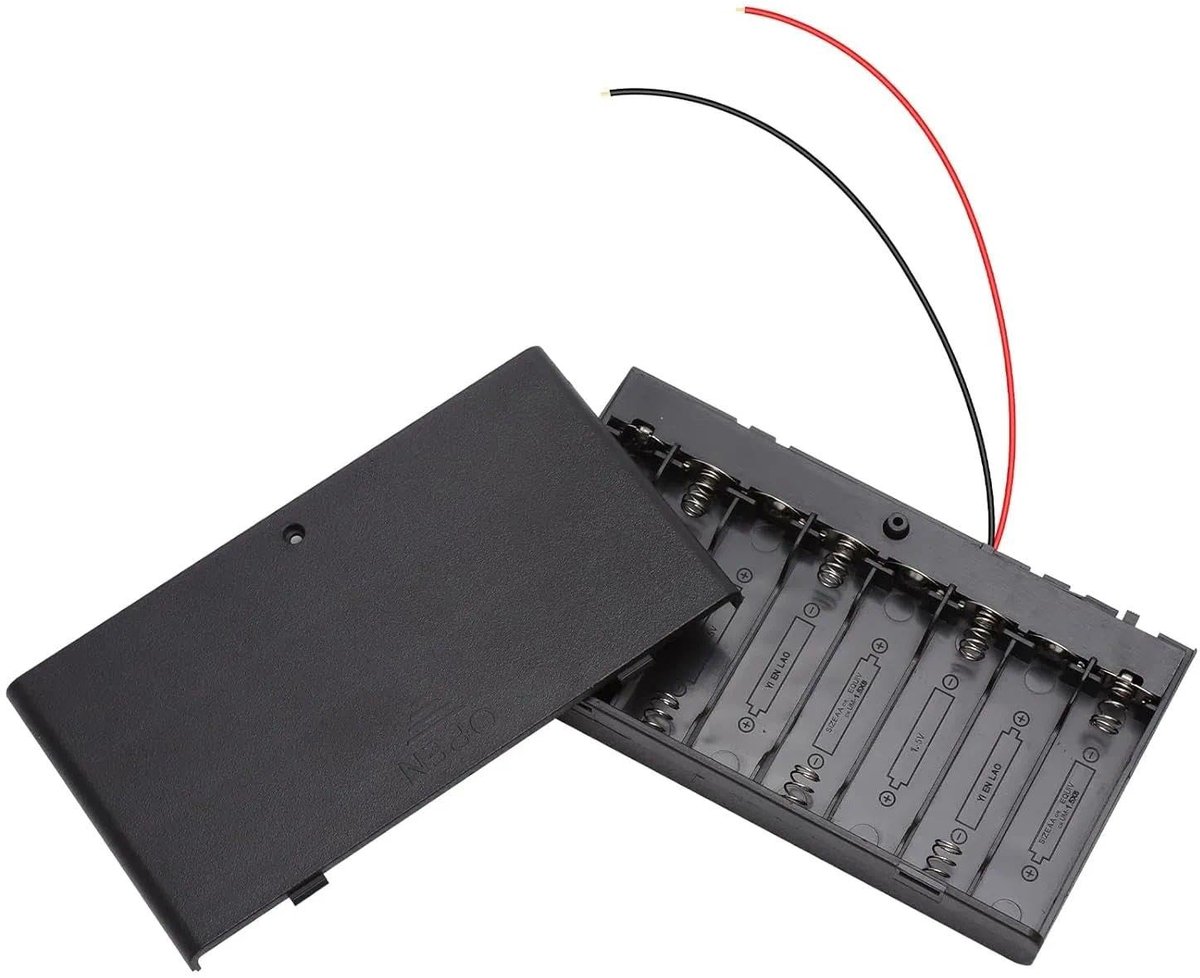 SolidKeus - 12V AA*8 Batterijhouder met Schakelaar