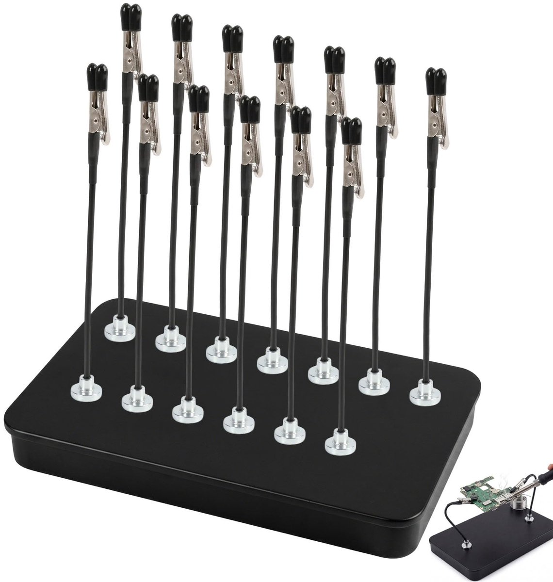 SolidKeus - Derde Hand Soldeerhulp met Magnetische Basis en Klemmen