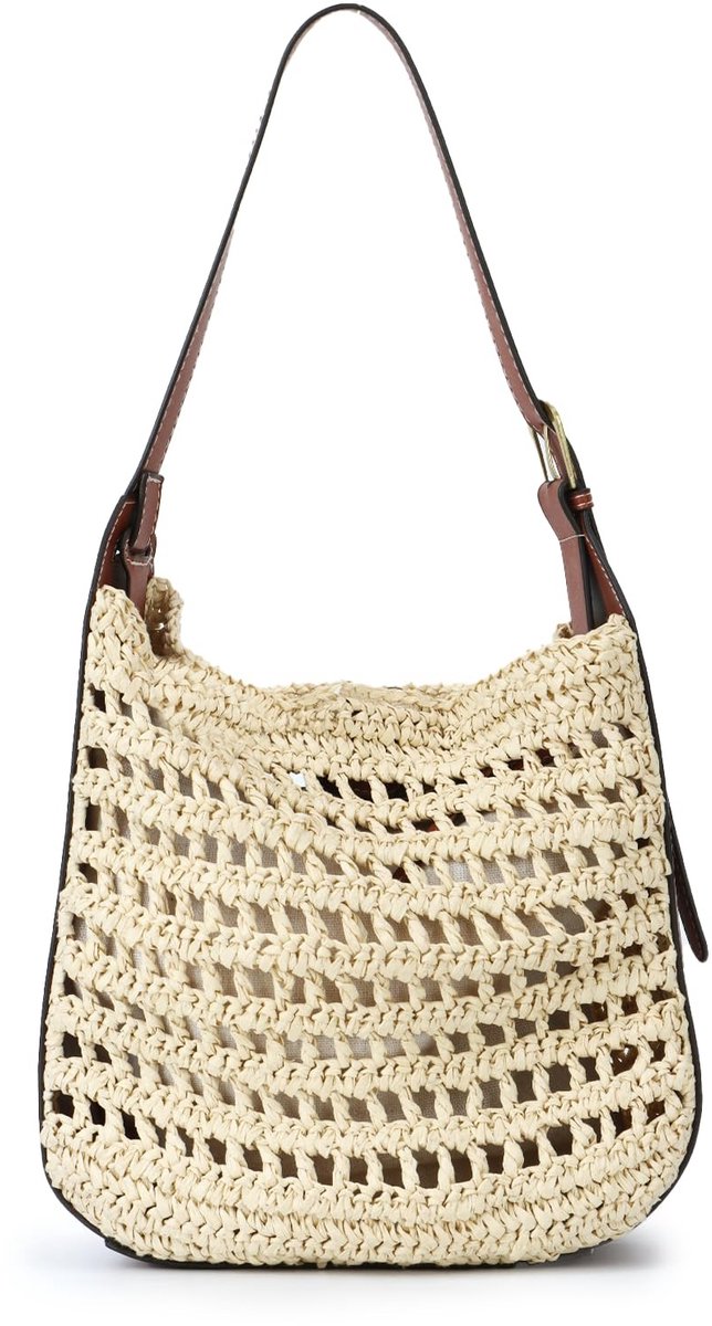 SolidKeus - Vrouwen Stro Tas voor Zomer en Strand Mode