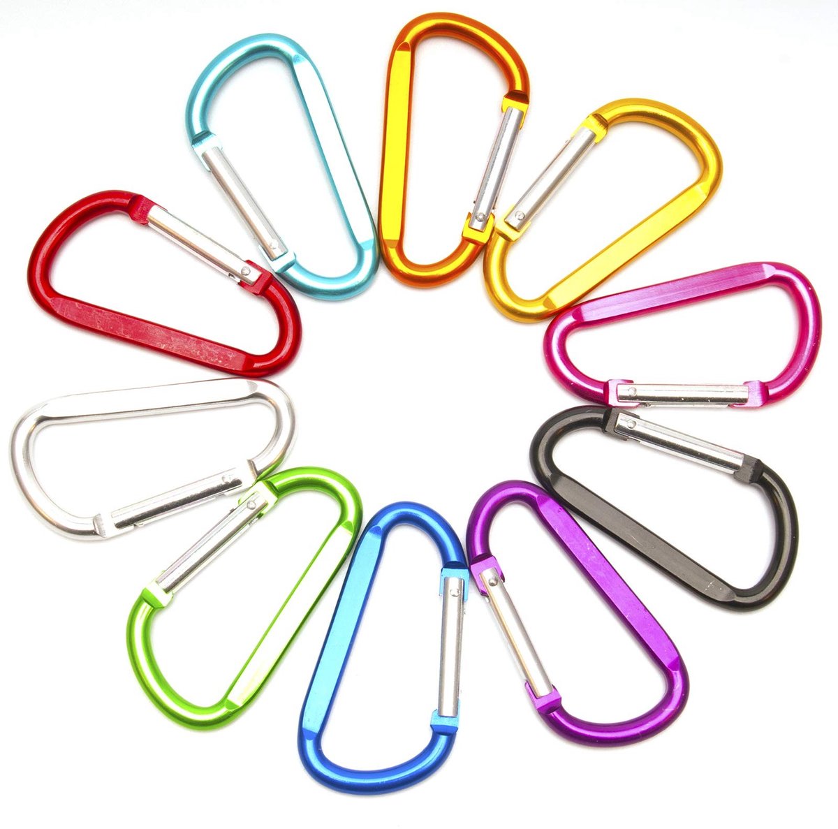 SolidKeus - D-ring Carabiner Clip van Lichtgewicht Aluminium