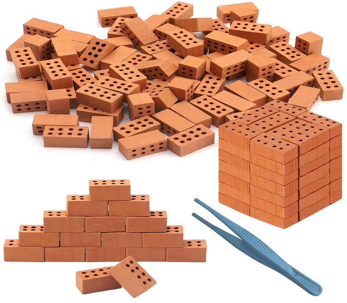 SolidKeus - Set van 100 Mini Bouwstenen voor Creatieve Projecten