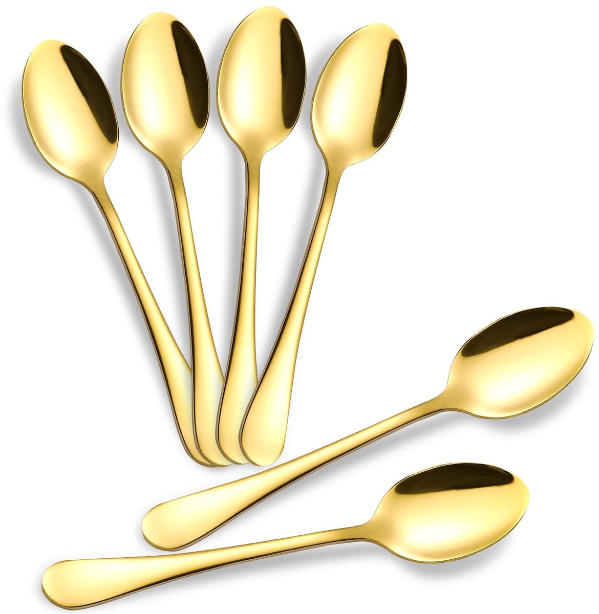 SolidKeus - Set van 6 Mini RVS Theelepels