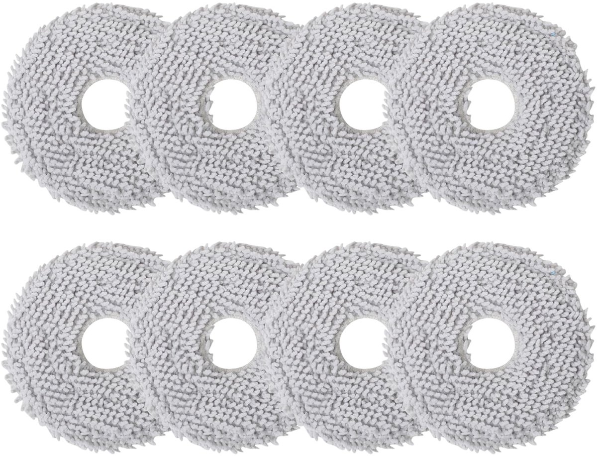 SolidKeus - Set van 8 Herbruikbare Doekjes voor Robotstofzuiger