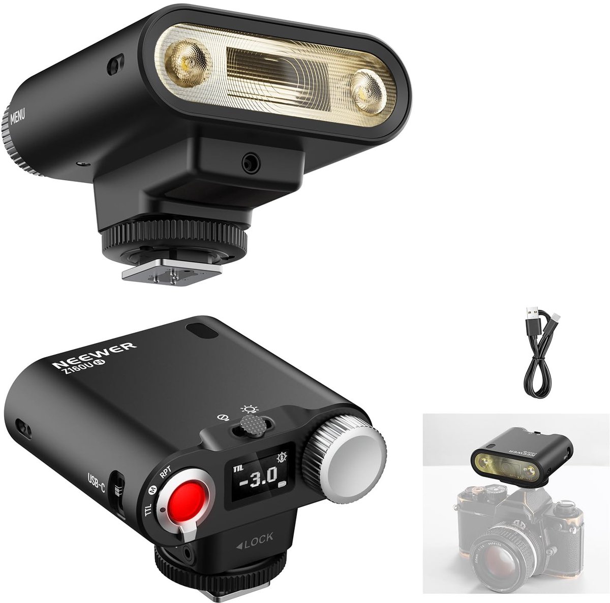 SolidKeus - Camera Flitser Speedlite voor Nikon met TTL en HSS