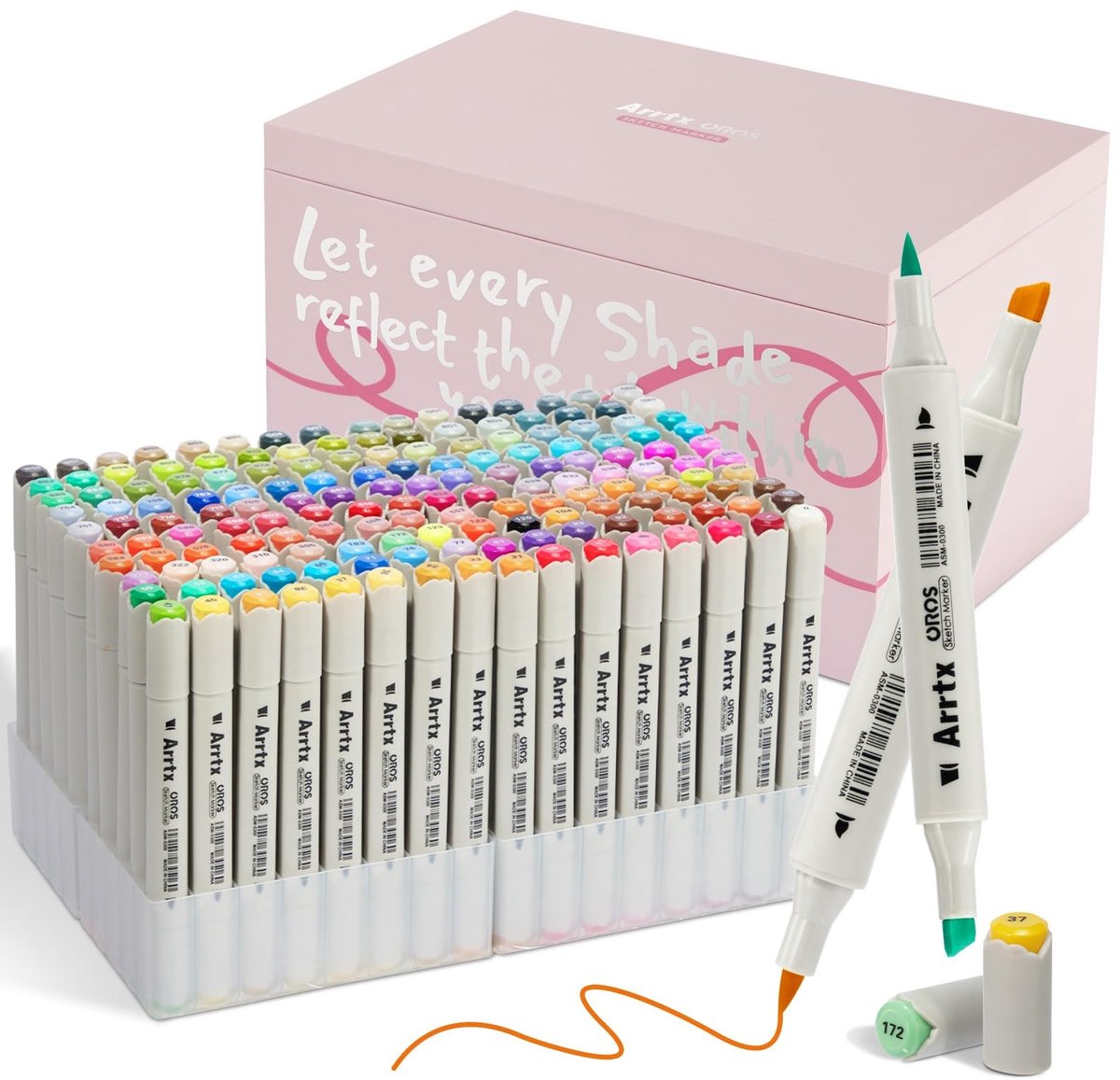 SolidKeus - Professionele Alcohol Markers Set met 160 Kleuren voor Illustratie en Schetsen