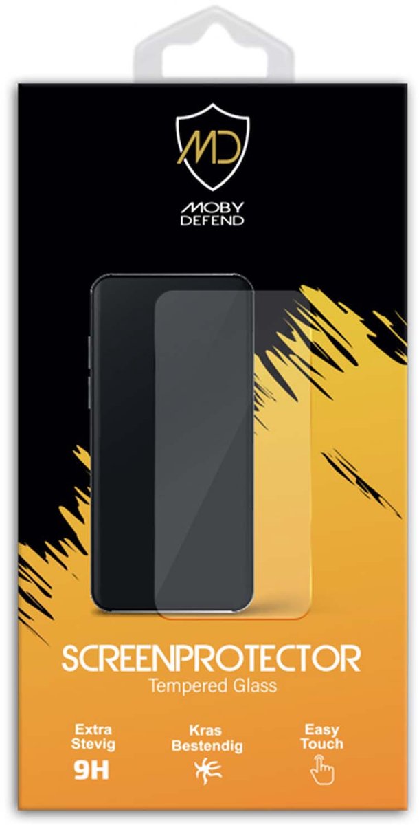 MobyDefend Screenprotector - Geschikt voor Samsung Galaxy S26 FE - Case-Friendly Screensaver - Gehard Glas