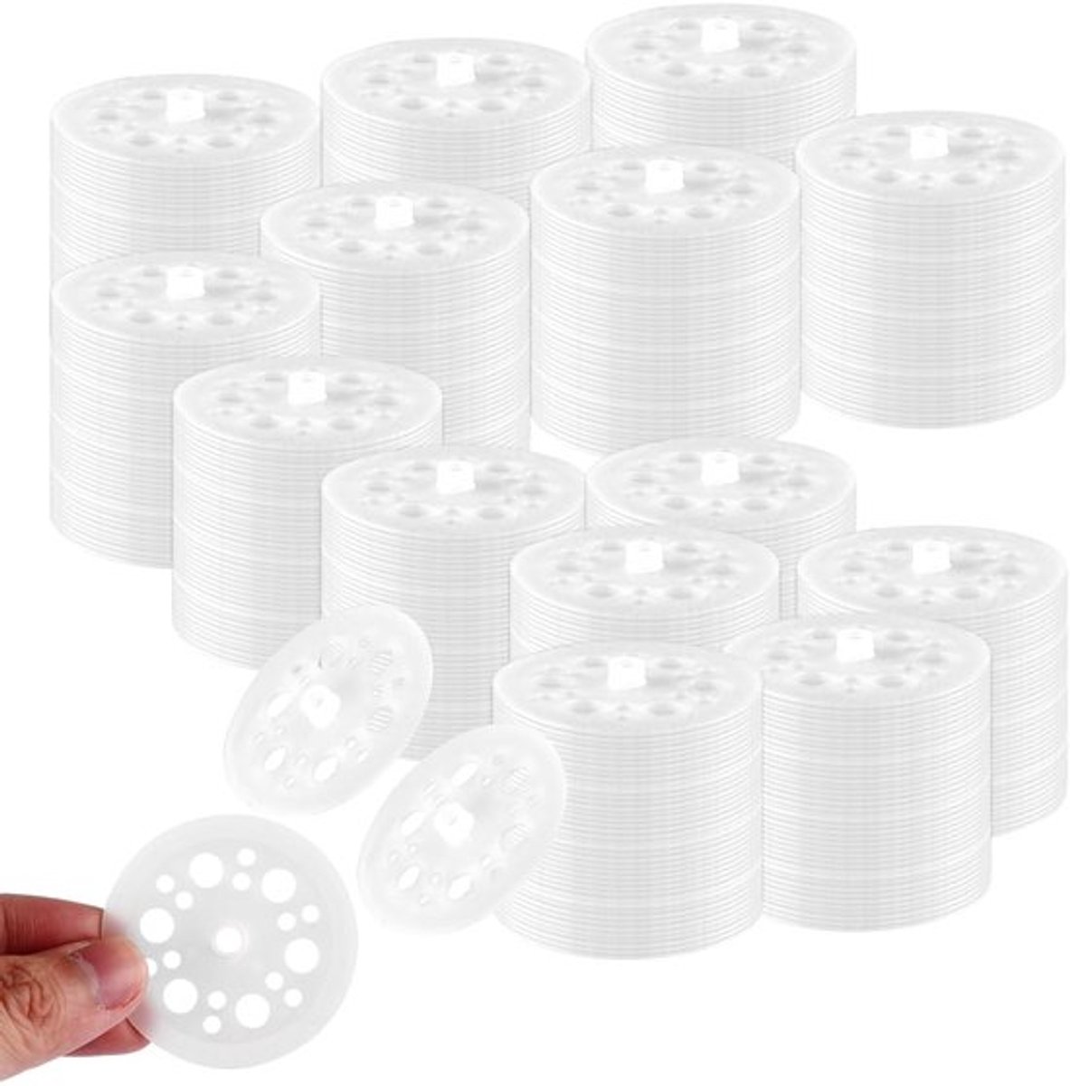 Isolatieplaten 500 stuks - Kunststof - PP-onderlegplaten - Bevestigingsschijven - Schuimplaat - Isolatieplafonds - Perfecte oplossing voor professionele isolatieprojecten