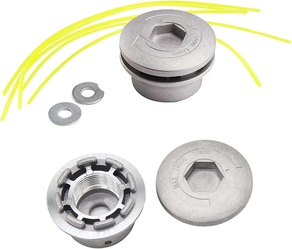 2PCS Aluminium Trimmer Head Trimmer Spool Strimmer Replacement Head Universal voor Grass Cutter Accessoires