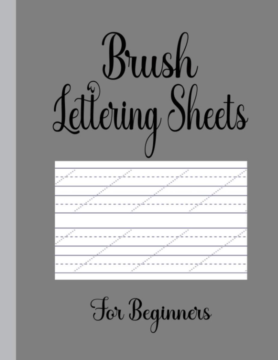 Lettering Sheets for Beginners: Slanted Sheets for Brush Lettering Practice Brush Calligraphy Practice Paper Kits for Beginners Kids & Adult