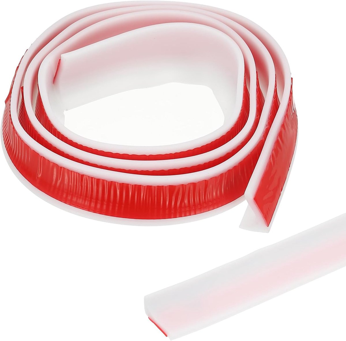 99 cm opvouwbare douchedrempel waterdambescherming, douchestopperbarrière zelfklevende gootsteen spatbescherming voor frameloze douchedeur bodem, wit (2,0 cm B x 1,3 cm D)