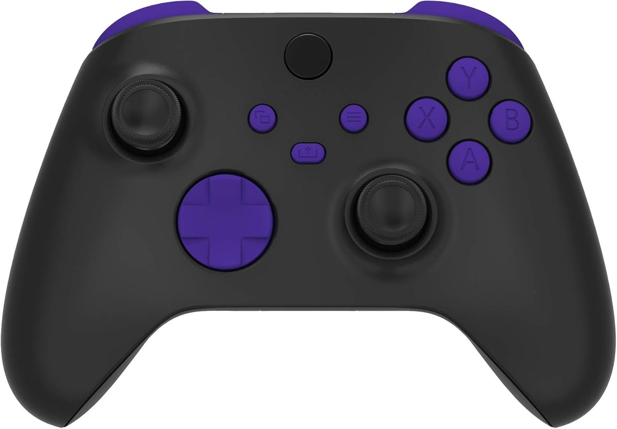 EXtremeRate Knoppen Buttons voor Xbox Serie S X Controller,Vervangende Toetsen LB RB LT RT Bumpers Triggers D-pad ABXY Start Back Sync Share voor Xbox Serie X/S Controller-Parrs