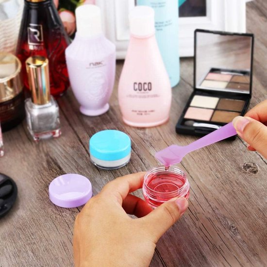 Spatels van kunststof applicator, Mini Scoop voor crèmespatel, cosmetica masker scoop, klein masker cosmeticaspatel, make-up donatie spatels gereedschap, meerkleurige — afbeelding 5