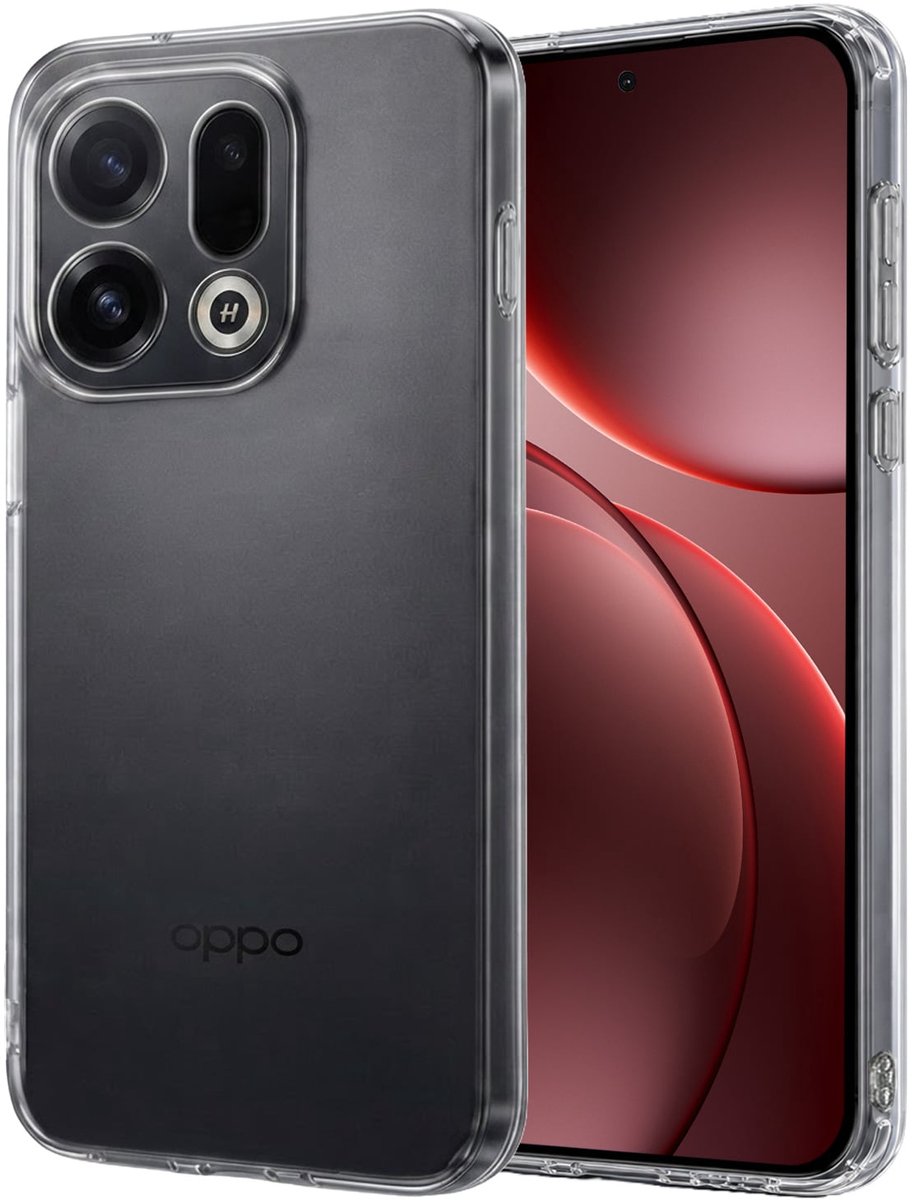 Hoesje - Geschikt voor OPPO Find X9 - Sterk & Shockproof - Hoes Cover - Siliconen Case - Transparant
