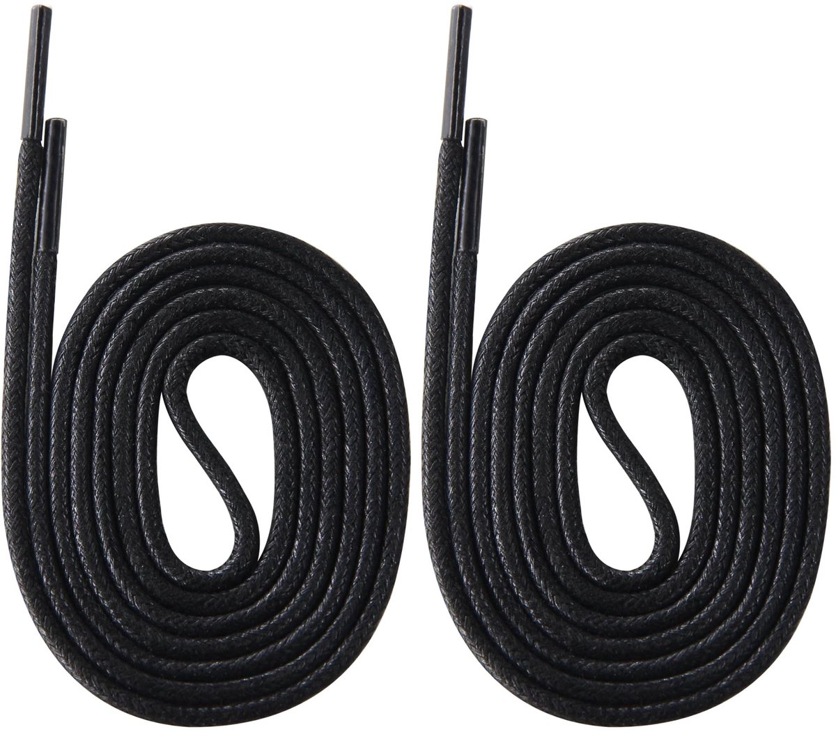 SolidKeus - Set van 2 Ronde Gewaxte Veters voor Schoenen en Stiefels