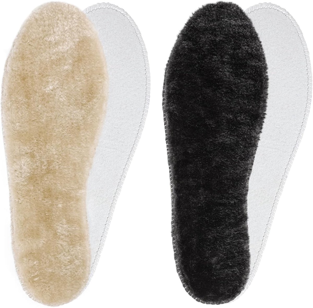 Riemot 2 Paar Dikke Warme Pluche Inlegzolen voor Dames en Heren, Winterzolen voor Laarzen, Snowboots, Werkschoenen en Ruime Schoenen