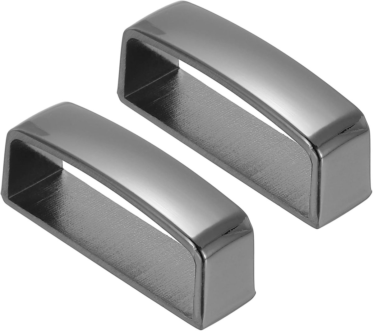 1 3/8 inch 36 mm riemlushouders, 2 stuks legering riemring herengesp voor doe-het-zelf ambachtelijke riembevestiging, zwart, Zwart, 40mm x 14mm