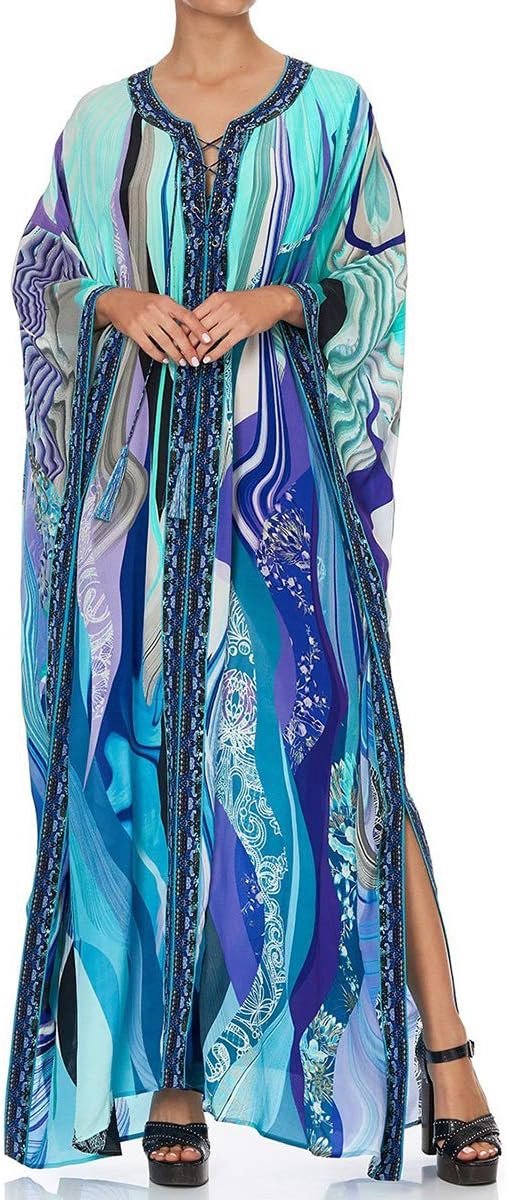 Boho Lange Maxi Kaftan Ruime Loungewear Oversized Strandjurk Cover Ups Gewaden