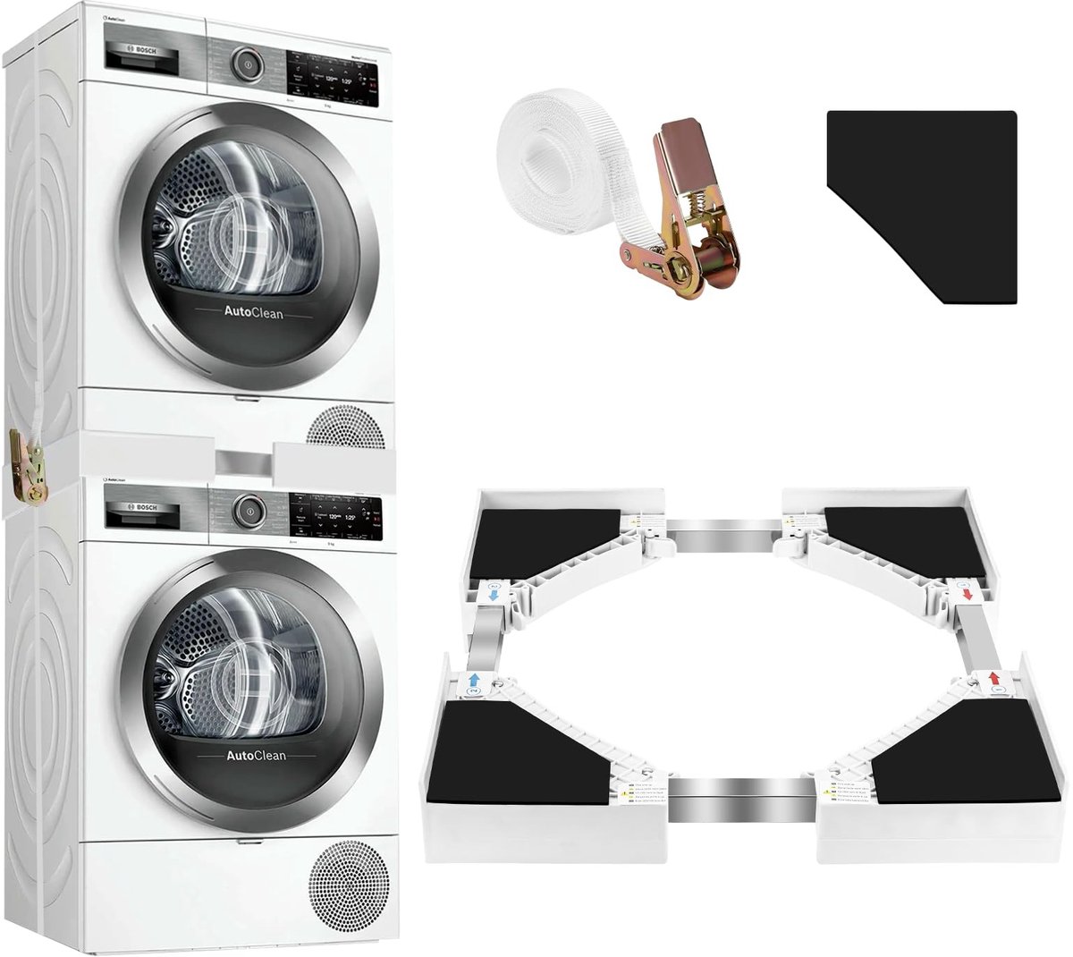 Omgoods - Universeel Verbindingframe voor Wasmachine en Droger