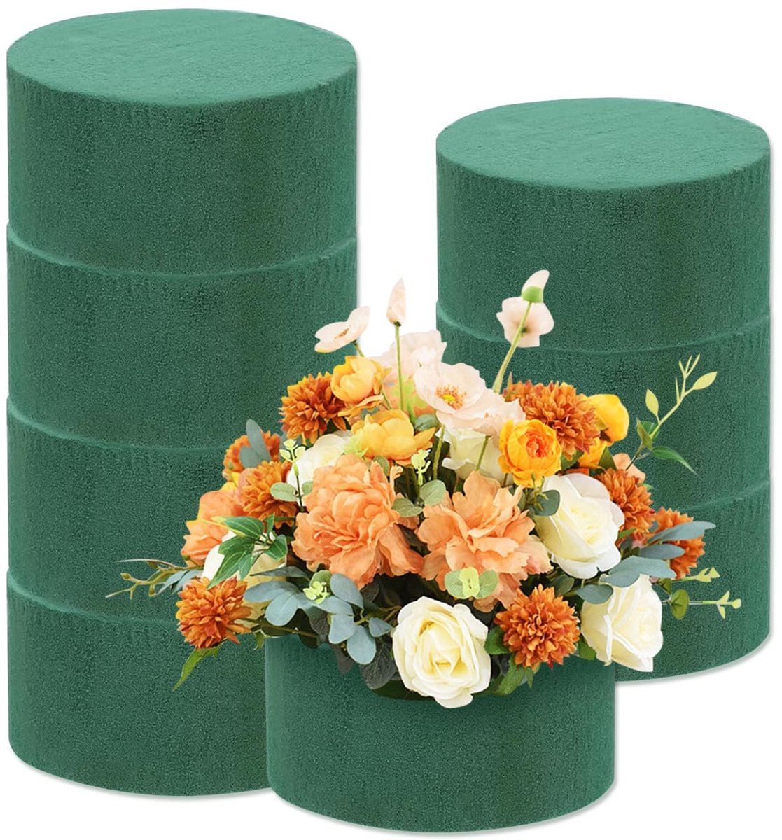Omgoods - Set van 8 Bloemensponsen voor Knutselen en Decoreren