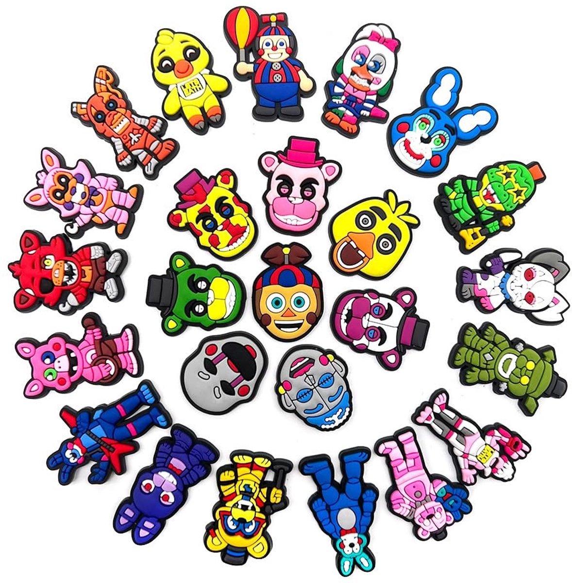 Omgoods - 25 Stuks Cartoon Schoen Charms voor Kids en Volwassenen
