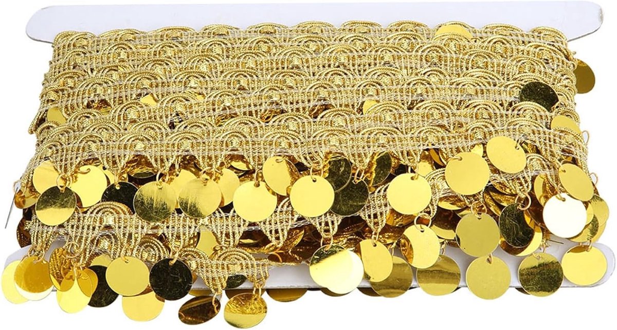 Belly Dance Sieraden met Kwastjes, 10 Yards Lange Buikketting met Muntjes voor Dans en Kostuumaccessoires