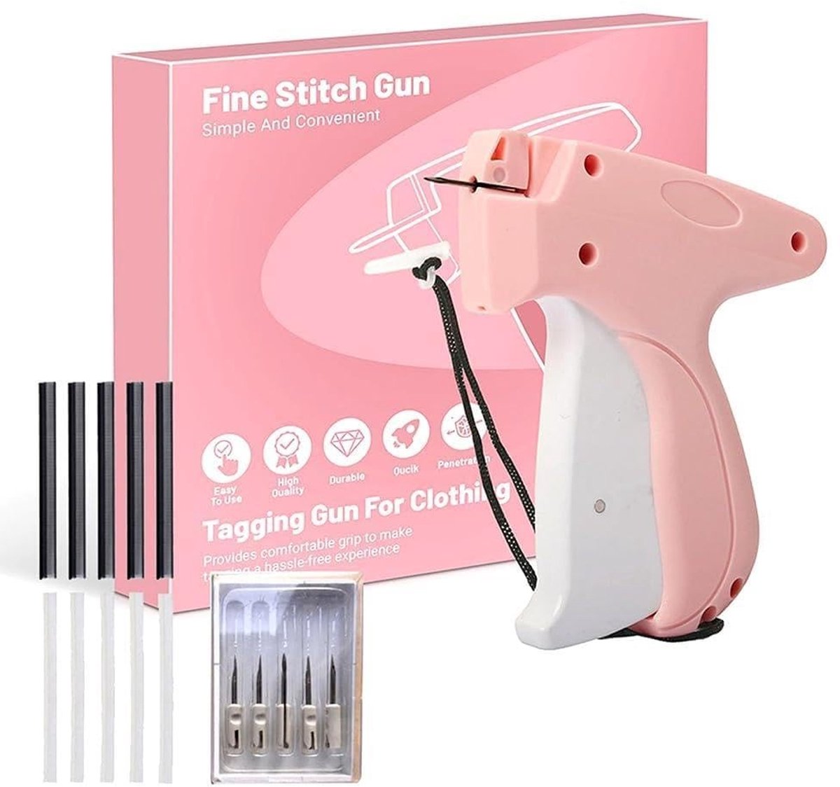Omgoods - Mini Handnaaimachine met Fixeeraccessoires