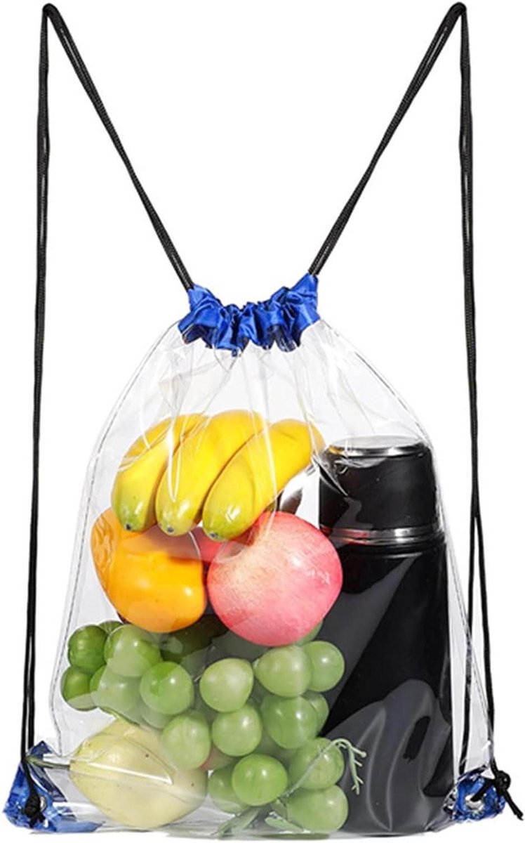 Doorzichtige PVC-Rugzak - Transparante Waterdichte Opvouwbare Tas voor Sport, Zwemmen, Evenementen, Stadion en Gym